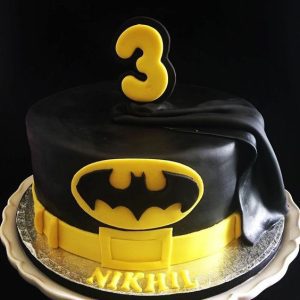 batman birthday cake - kids hero batman birthday cake idea