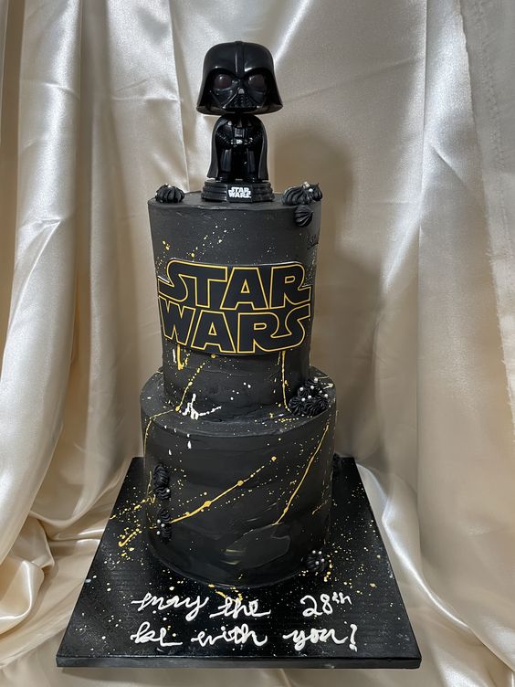 easy star wars cake - Star Wars cake no fondante