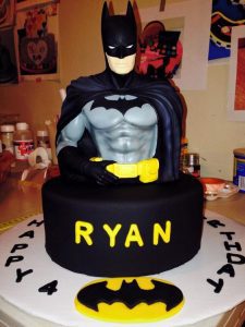 simple batman cake design - nice mask birthday cake