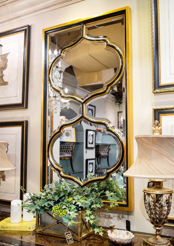 gold mirror wall decor - Decorative Gold Mirror