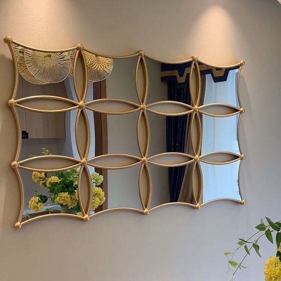 gold mirror wall decor - Golden Mirror Sheet