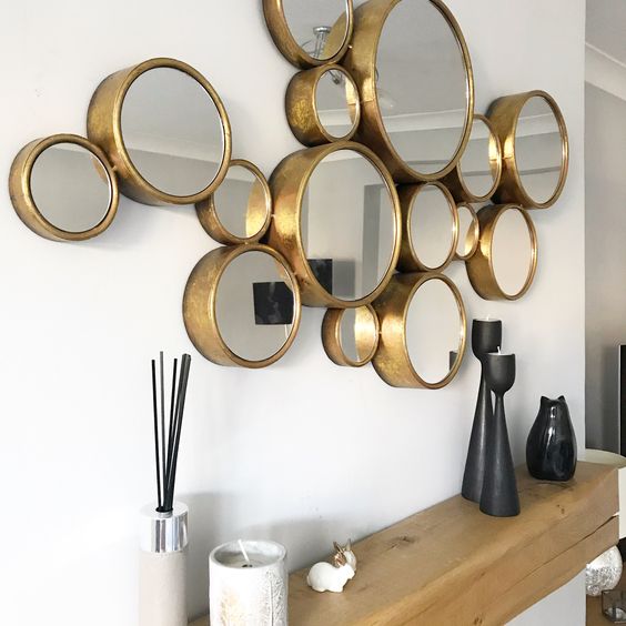 gold mirror wall decor - Golden Mirror Walls