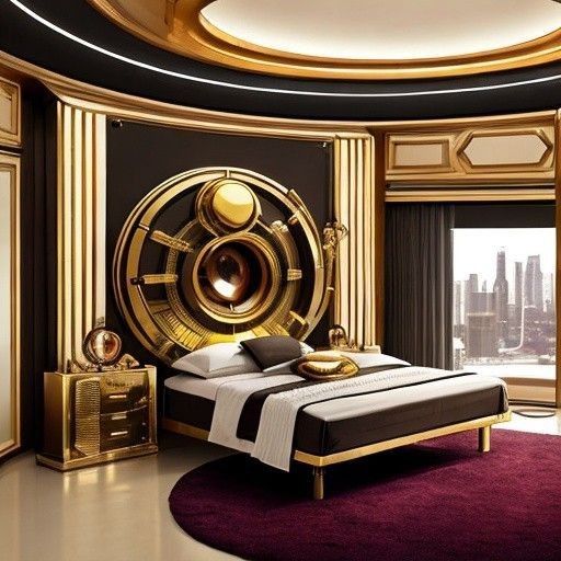 luxurious black and gold bedroom - Modern Luxury Bedroom Ideas