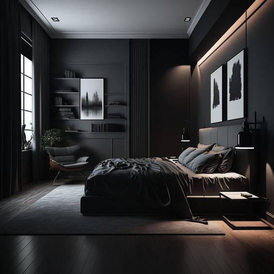luxury black bedroom furniture - Bedroom Set