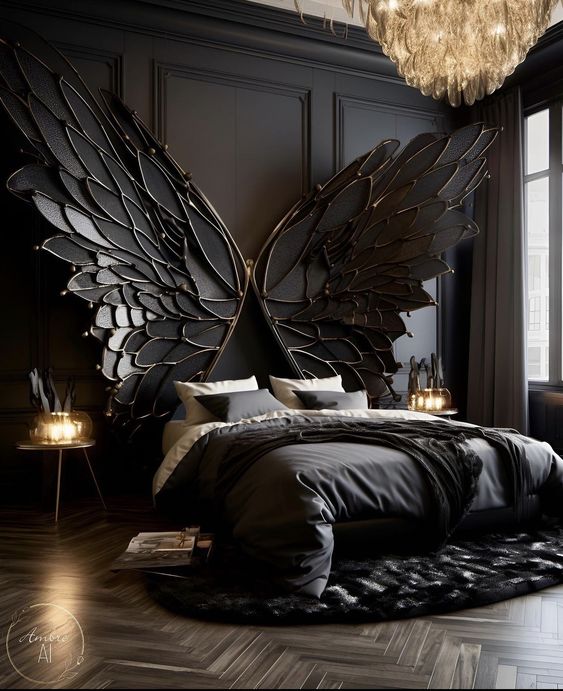 luxury gothic black bedroom - Bedrooms Design